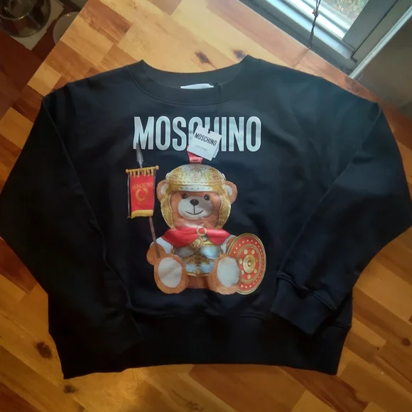Authentic Moschino black,sweat shirt, Large - Picture 2 of 4